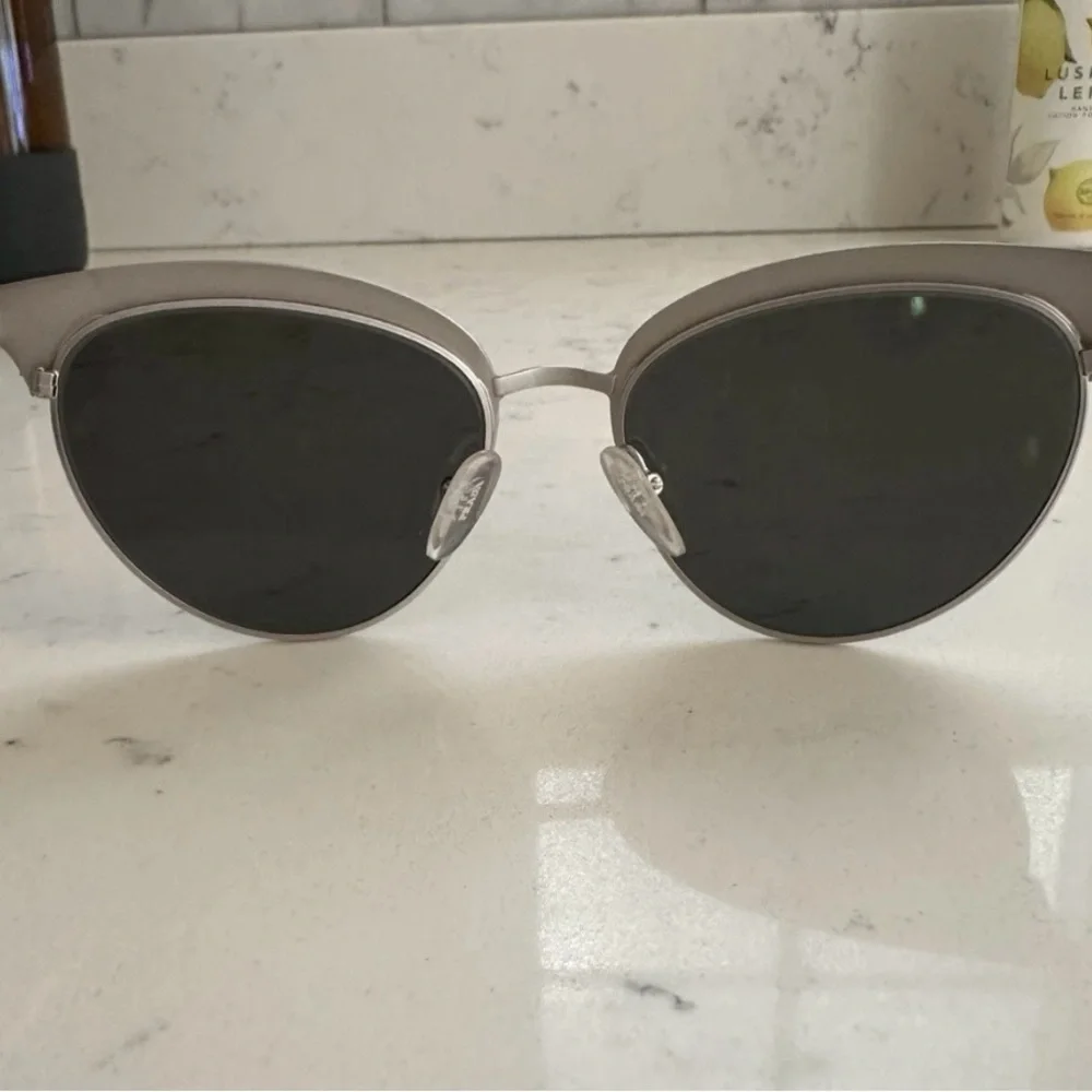 Prada Black and Silver Cat-Eye Sunglasses - Picture 5 of 13